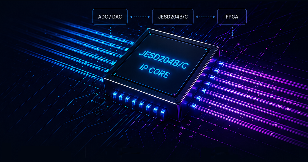 JESD204B/C FPGA IP Core platform: FPGA data converter integration